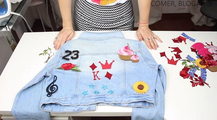 Aprenda A Customizar Sua Jaqueta Jeans Patches Divertidos Alto