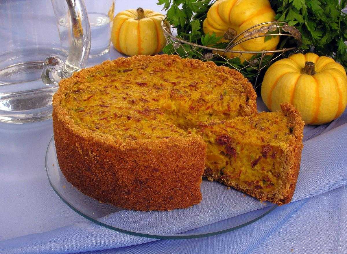 Torta de abóbora e carne-seca 