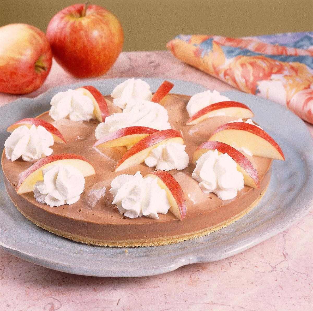 Torta de maçã e chocolate 
