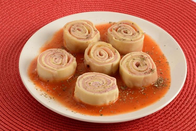 Receita de rondelli com massa de pastel 