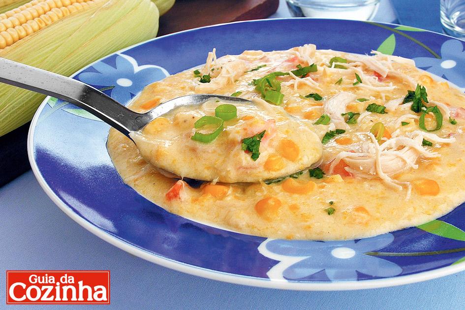 Sopa-creme de milho 