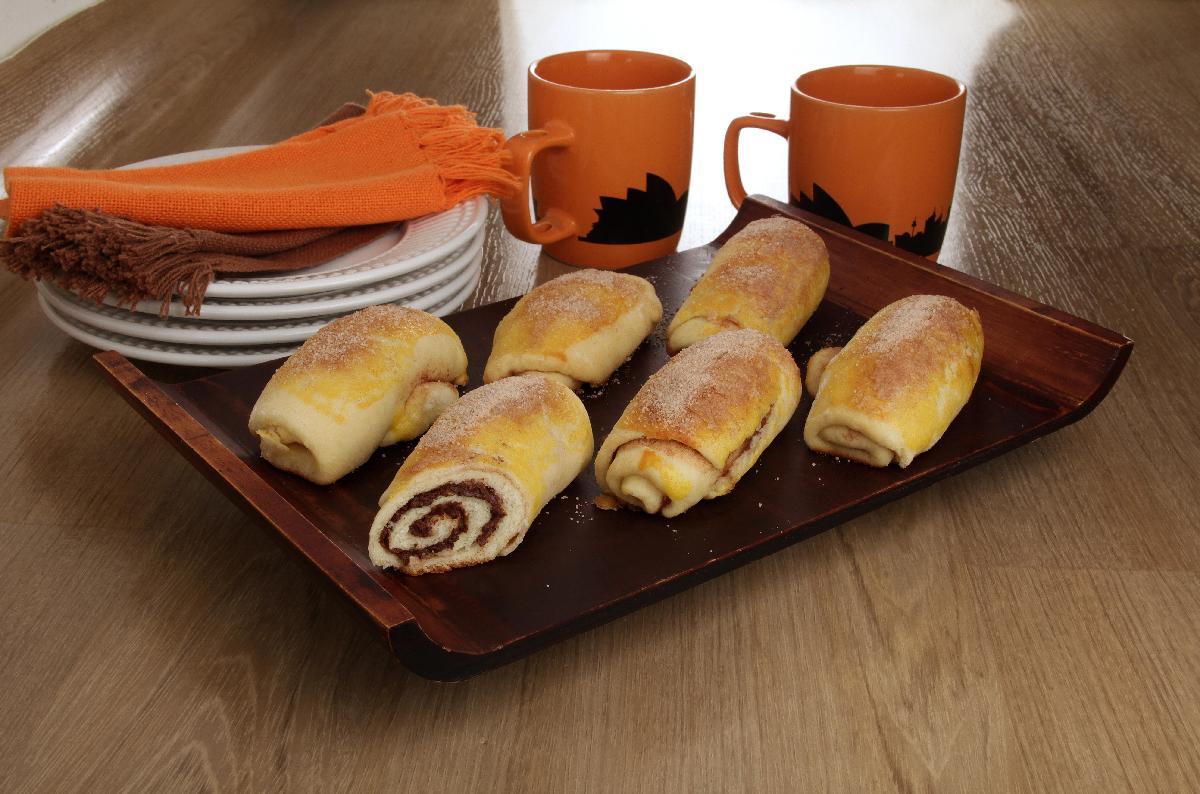 Pão doce com canela 
