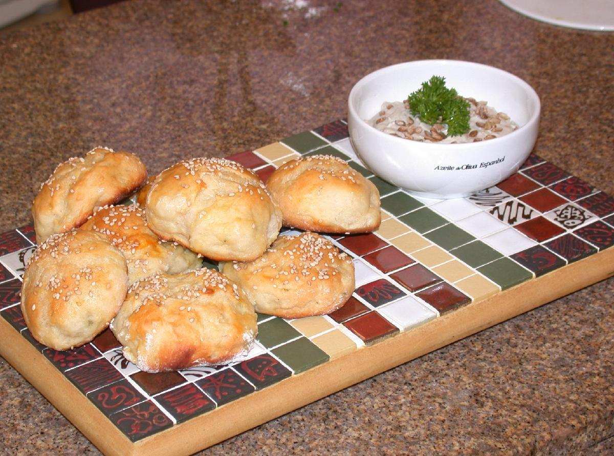 Pãozinho com gergelim 