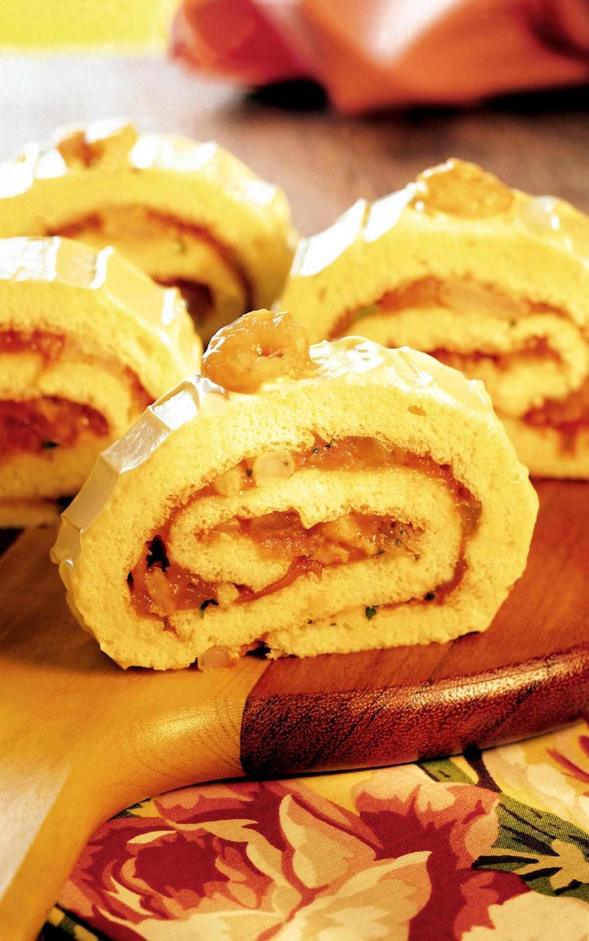 Rocambole de camarão 