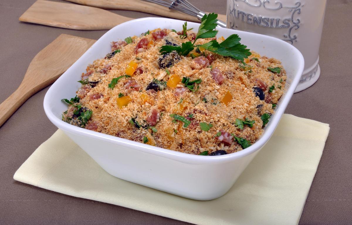 Farofa de salame 