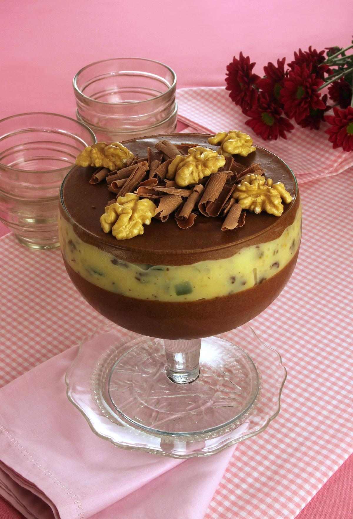 Mousse-estrogonofe de chocolate 