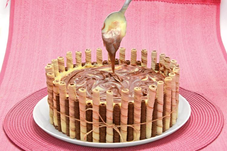 Receita de bolo piscina de leite Ninho® com Nutella® 