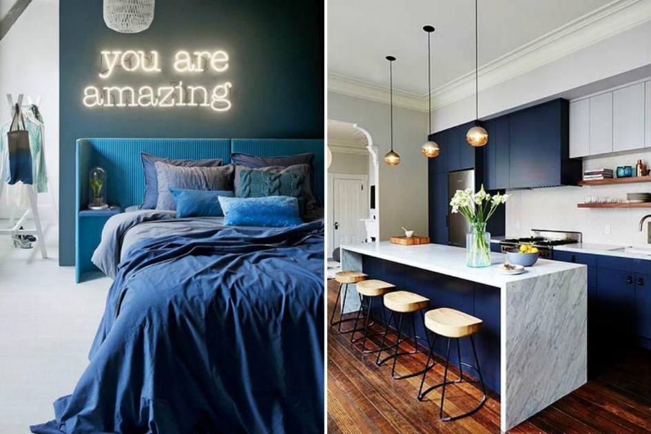 Azul-marinho é o novo preto na decoração. Veja fotos! 