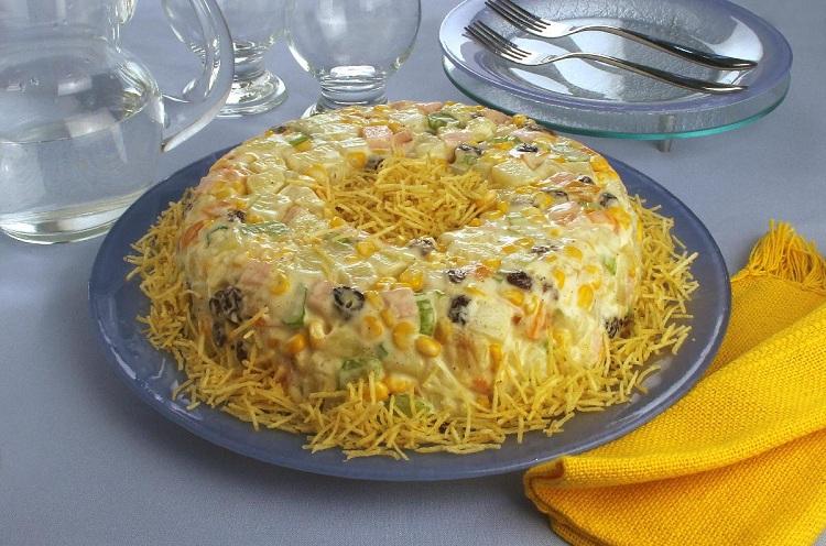 Receita de salpicão completo enformado 