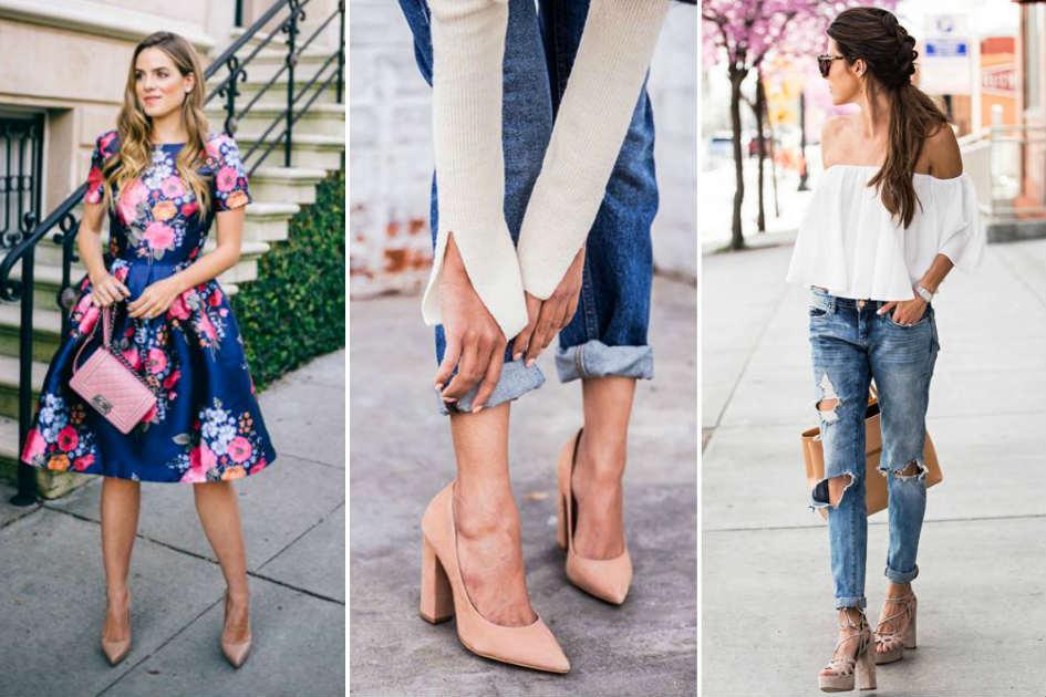 O sapato nude equilibra e compõe os mais diversos tipos de looks. Preparamos uma galeria de imagens com 12 inspirações de looks com a peça. Confira!
