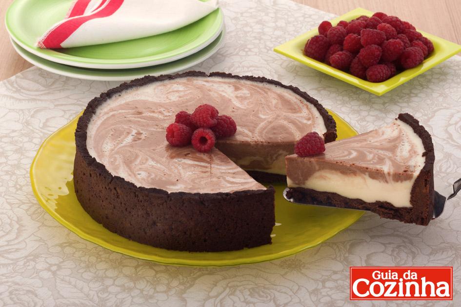 Cheesecake mesclado 