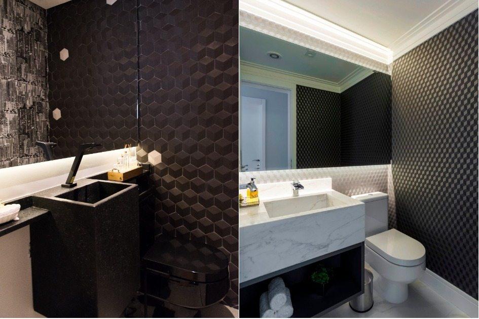 Com criatividade e planejamento, é possível ousar na decoração do lavabo 