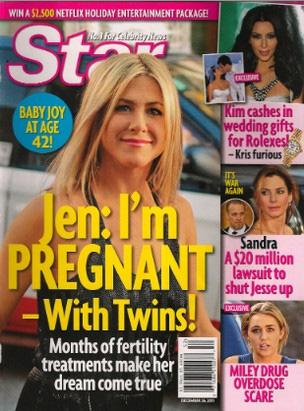 Boato de gravidez Jennifer Aniston