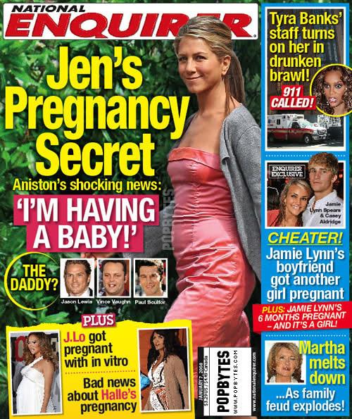 Boato de gravidez Jennifer Aniston