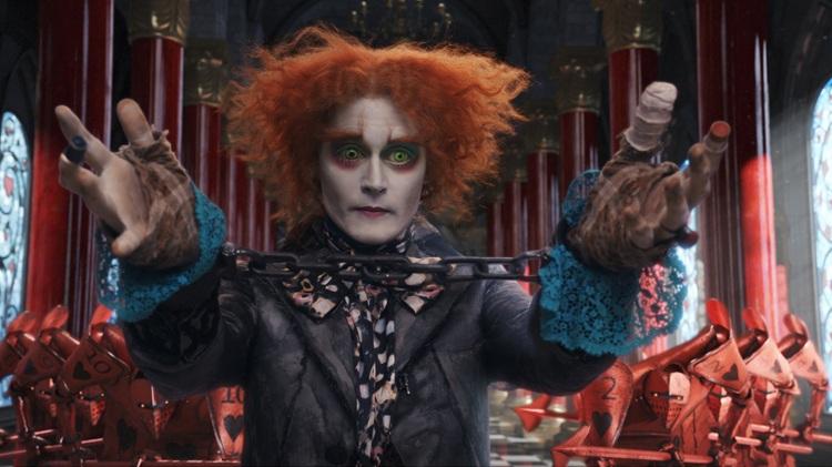 Johnny Depp no elenco do filme Alice no PaÌs das Maravilhas