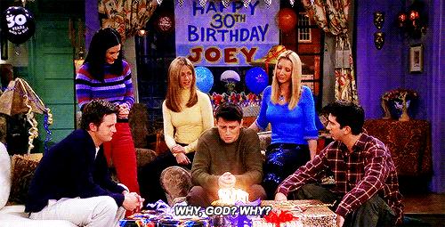 gif joey tribbiani friends matt leblanc aniversário