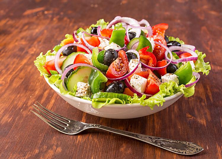 prato de saladas