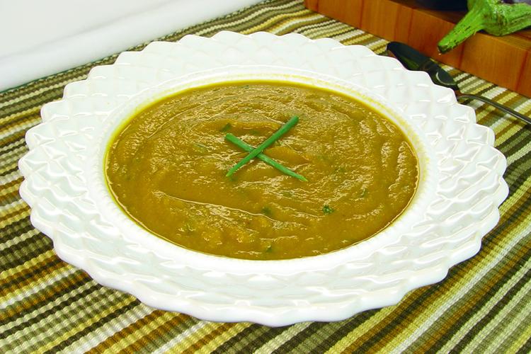 sopa de berinjela e cenoura