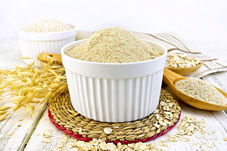 Refratário com farinha de rosca. 
