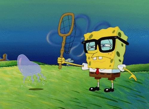 bob-esponja-atras-de-agua-viva