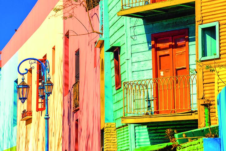 As cores brilhantes do Caminito
