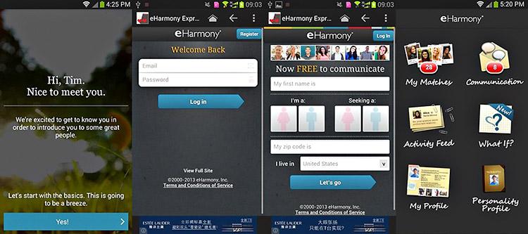 aplicativo eHarmony