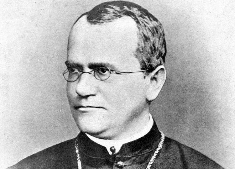 Ilustração de Gregor Mendel