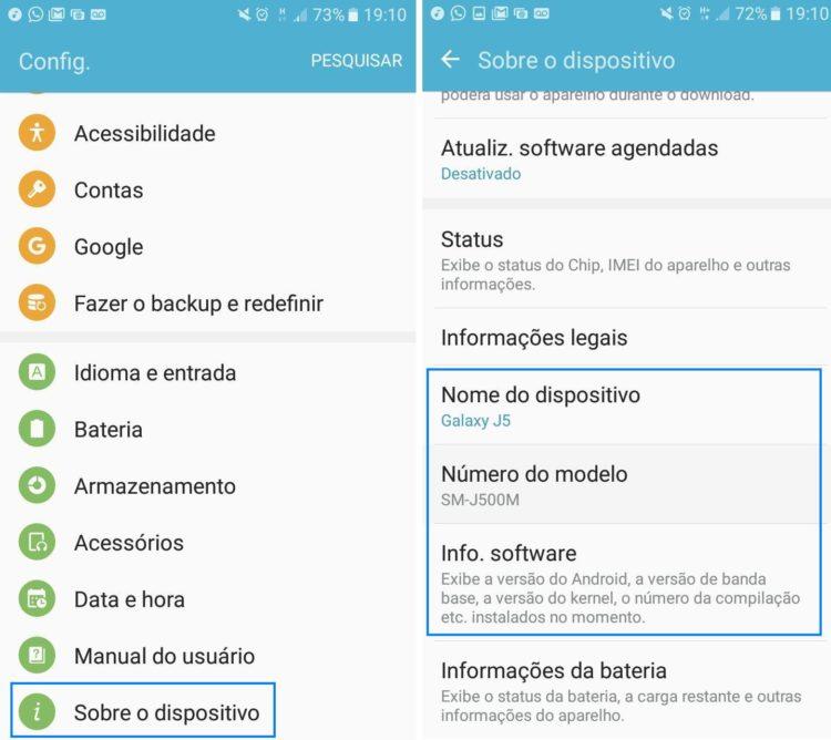 imagem-print-tela-celular-sistema android-sobre dispositivo