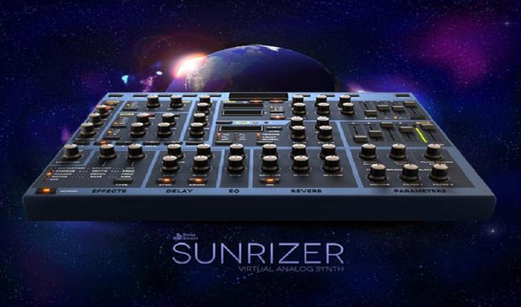 print de tela de um smartphone com imagem do aplicativo sunrizer synth aplicativos para fazer música no smartphone ou tablet