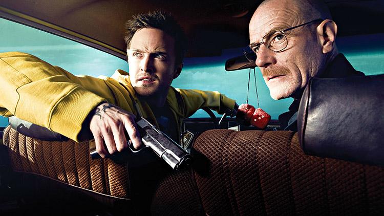 Jesse e Walter dentro do carro