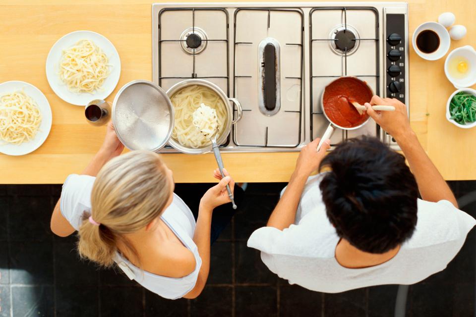 cozinhar casal
