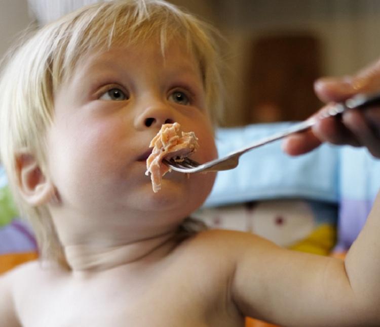 bebê comendo