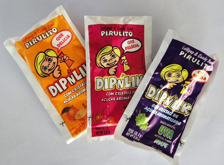 Pirulito Dip Link doces da infância