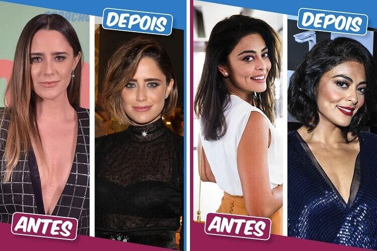 Fernanda Vasconcellos e Juliana Paes são famosas que cortaram o cabelo em 2016