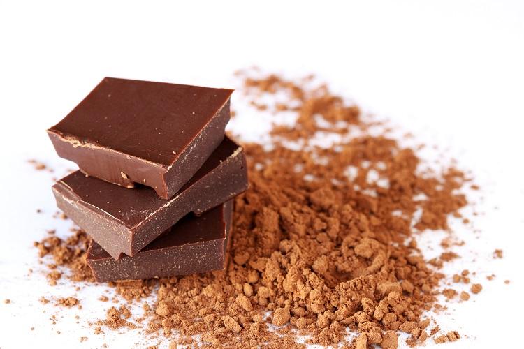 Pedaços de chocolate