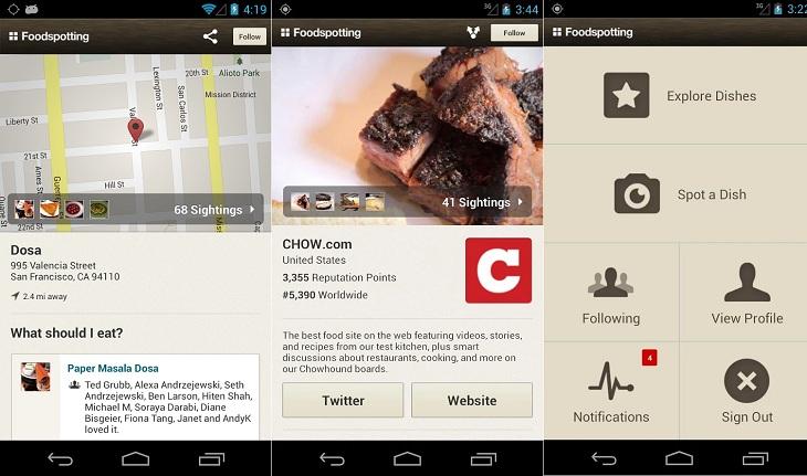 print de tela aplicativo foodspotting aplicativos para encontrar restaurantes