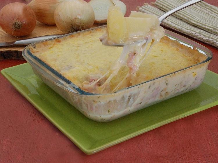 Receita de batata ao creme de cebola