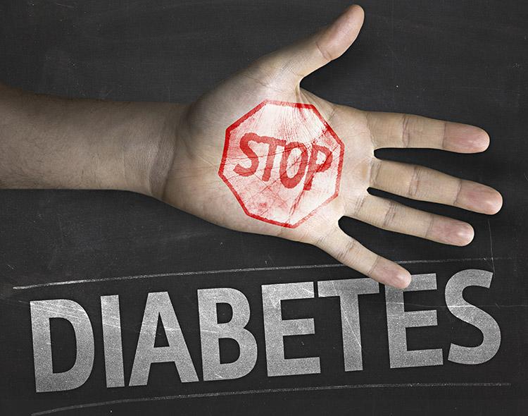 placa escrito "stop diabetes"