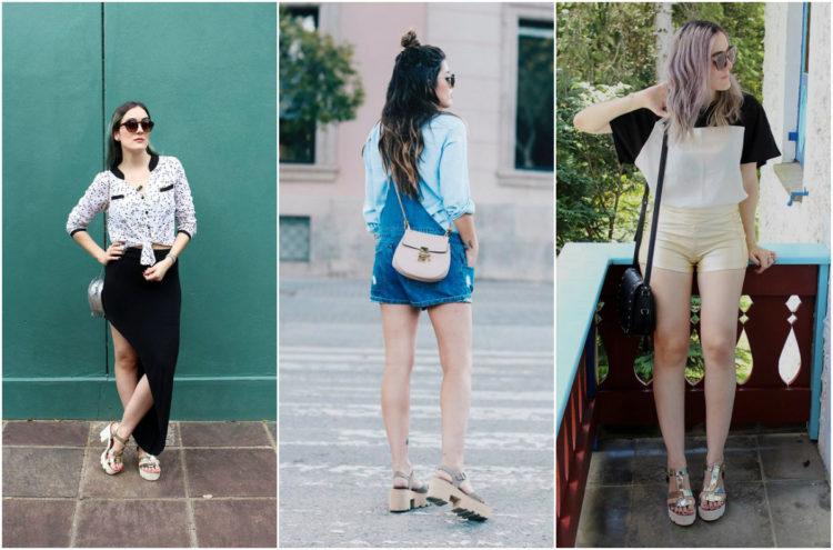 Salto tratorado: looks inspiração