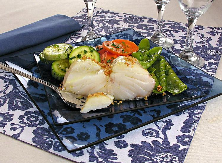 Receita de bacalhau com legumes
