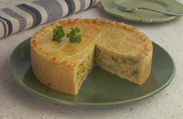Receita de empadão de legumes