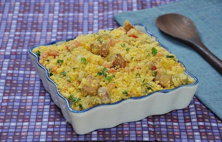 Receita de farofa de lombo picadinho
