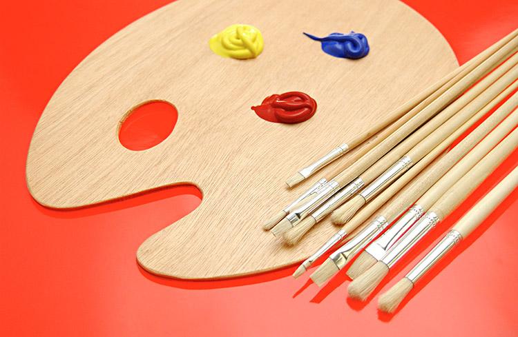 pincéis, pintura, tinta, cores