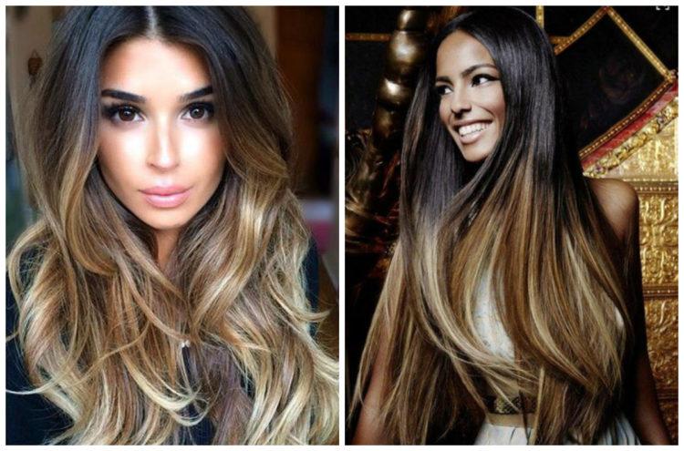 ombré hair em morenas