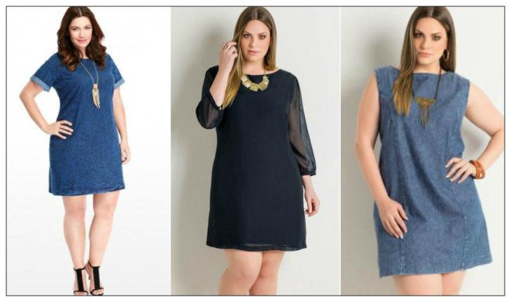 Vestidos de corte reto