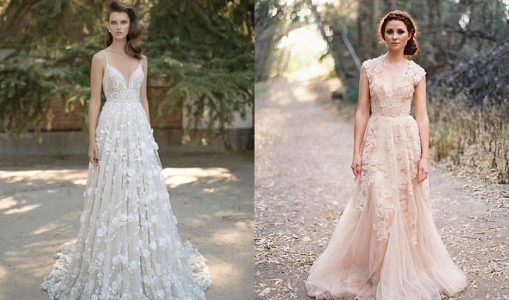 Vestidos longos de noiva para Casamento no campo