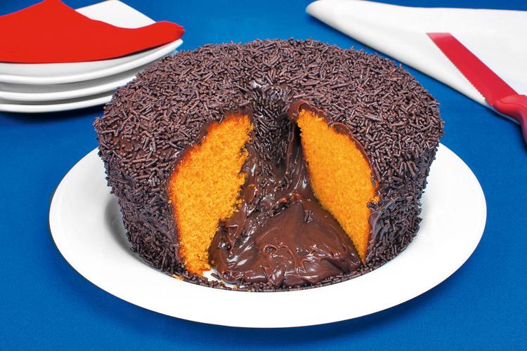 Bolo vulcão de cenoura