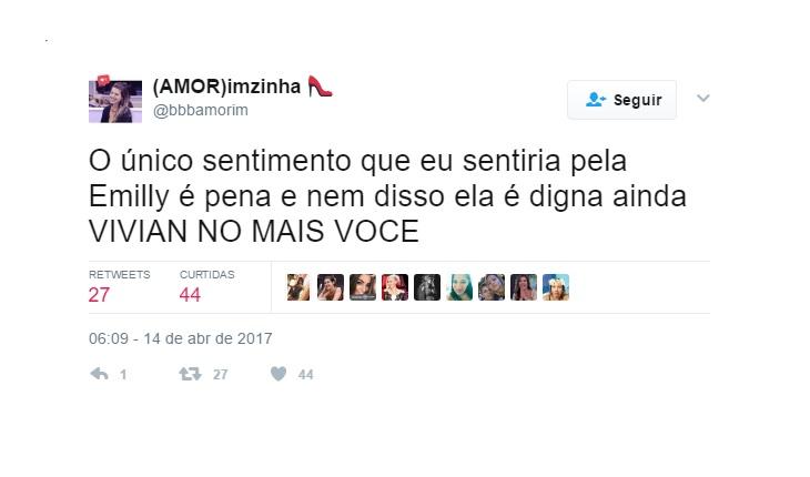 Reações dos Internautas sobre a vitória de Emilly no BBB17