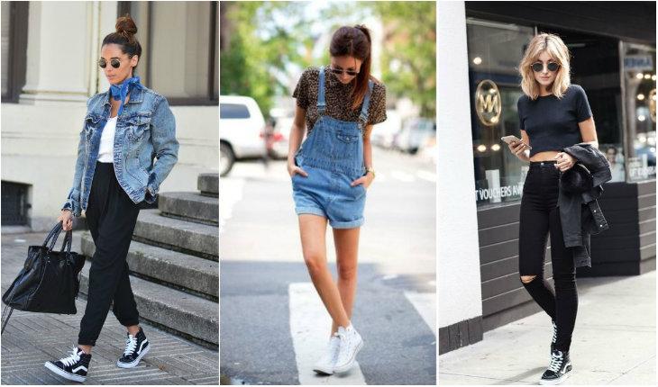 Looks com tênis de cano alto