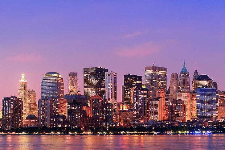 Pôr do sol em Nova York